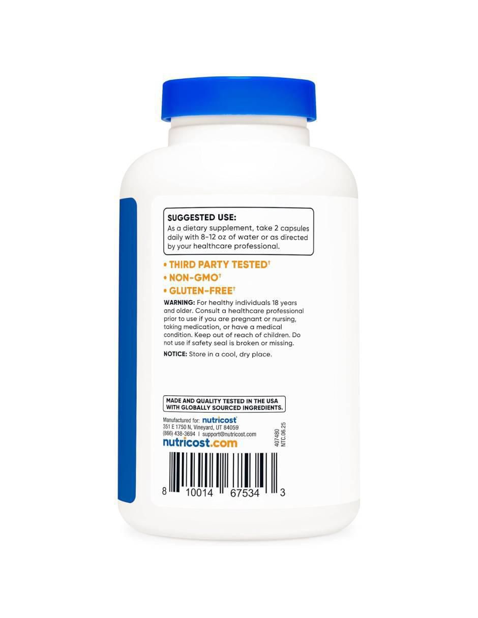 Alpha lipoic acid suplemento dietético antioxidante celular con ácido alfa lipoico de 240 cápsulas 3