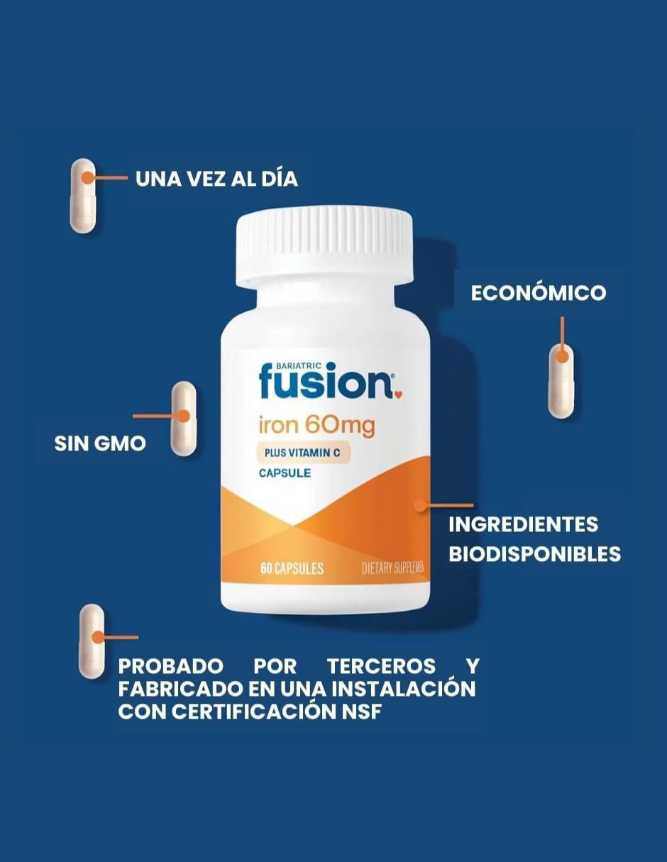 Hierro 60 mg con vitamina c de 60 cápsulas 3
