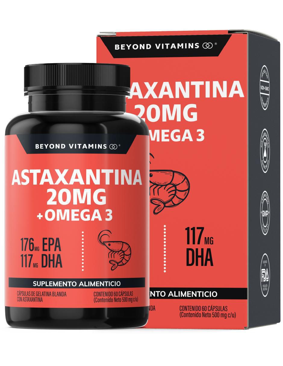 Astaxantina Omega 3 de 60 cápsulas Astaxantina Omega 3 de 60 cápsulas