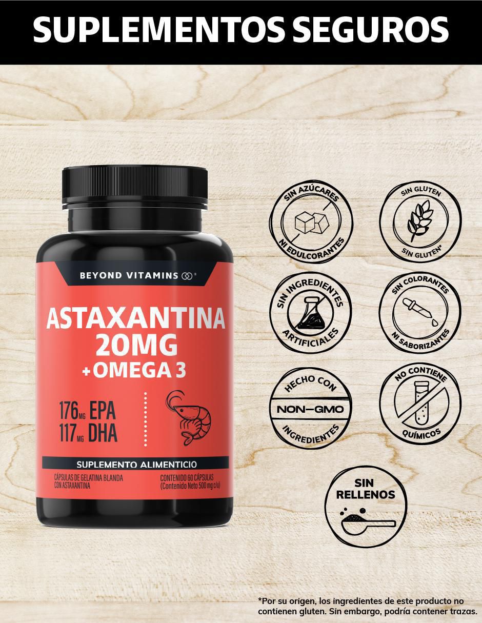 Astaxantina Omega 3 de 60 cápsulas 2