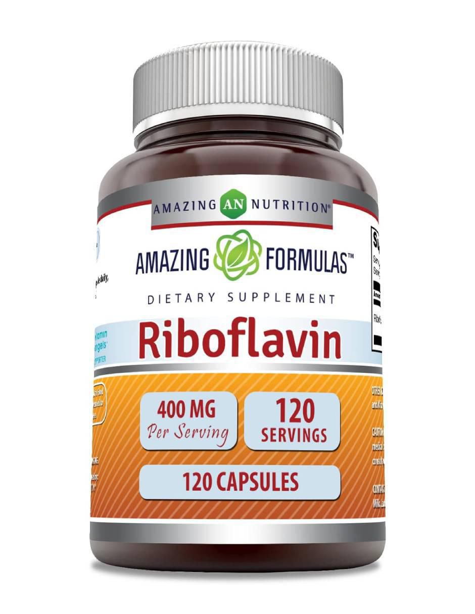 Riboflavina vitamina B2 suplemento energía y salud celular de 120 cápsulas Riboflavina vitamina B2 suplemento energía y salud celular de 120 cápsulas