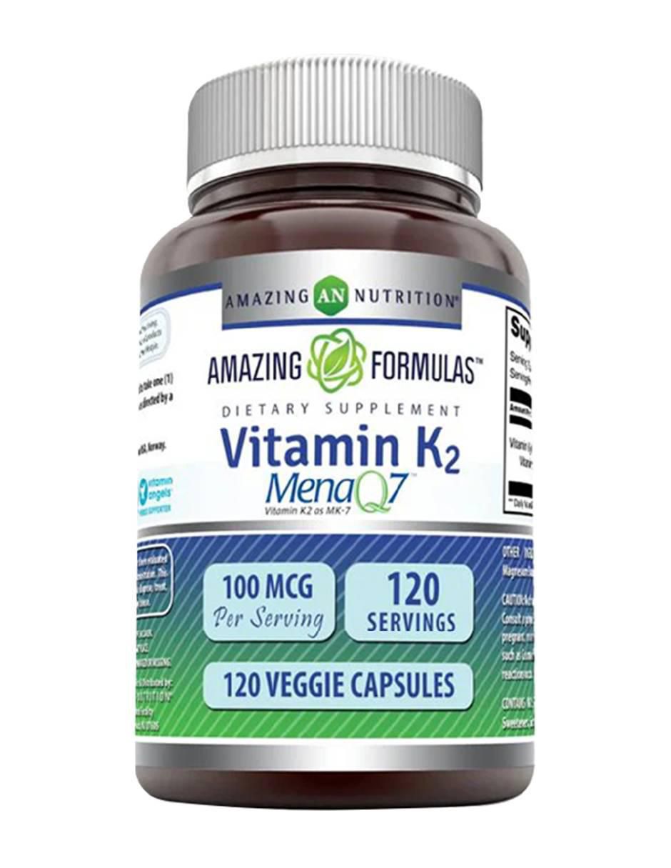 Vitamina K2 suplemento dietético salud ósea y cardiovascular con vitamina D3 de 120 cápsulas Vitamina K2 suplemento dietético salud ósea y cardiovascular con vitamina D3 de 120 cápsulas