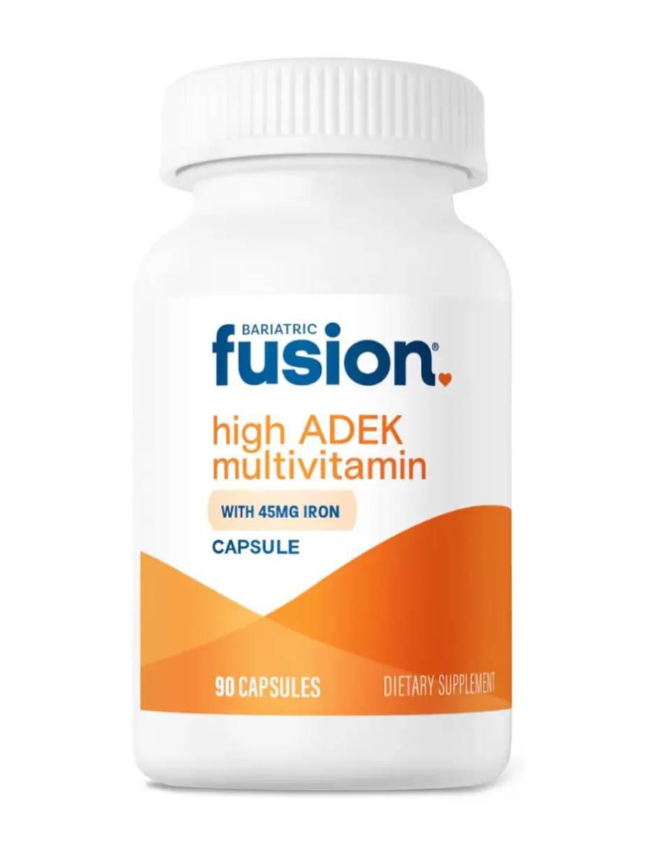 Multivitamínico bariátrico ADEK hierro suplemento dietético postquirúrgico de 90 cápsulas