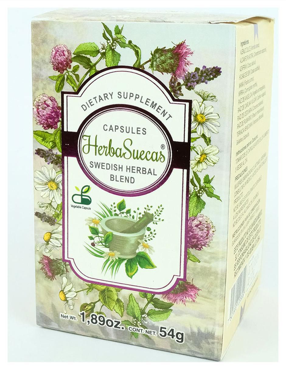 Suplemento alimenticio hierbas suecas con n-acetil-cisteína de 120 cáp 3
