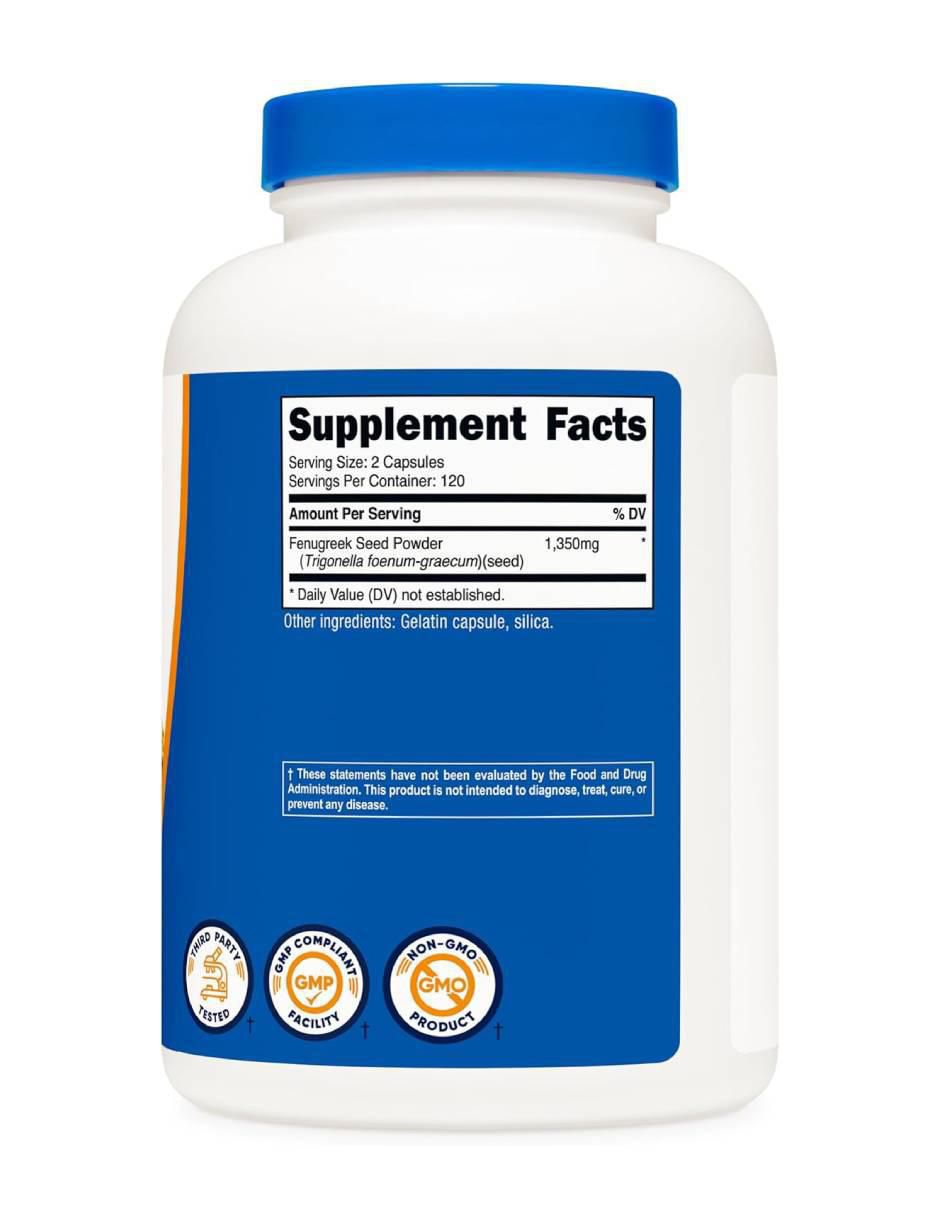 Fenogreco 1350 mg de 240 cápsulas 3