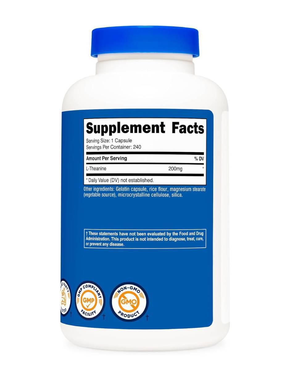 L-Teanina 200 mg de 240 cápsulas 2
