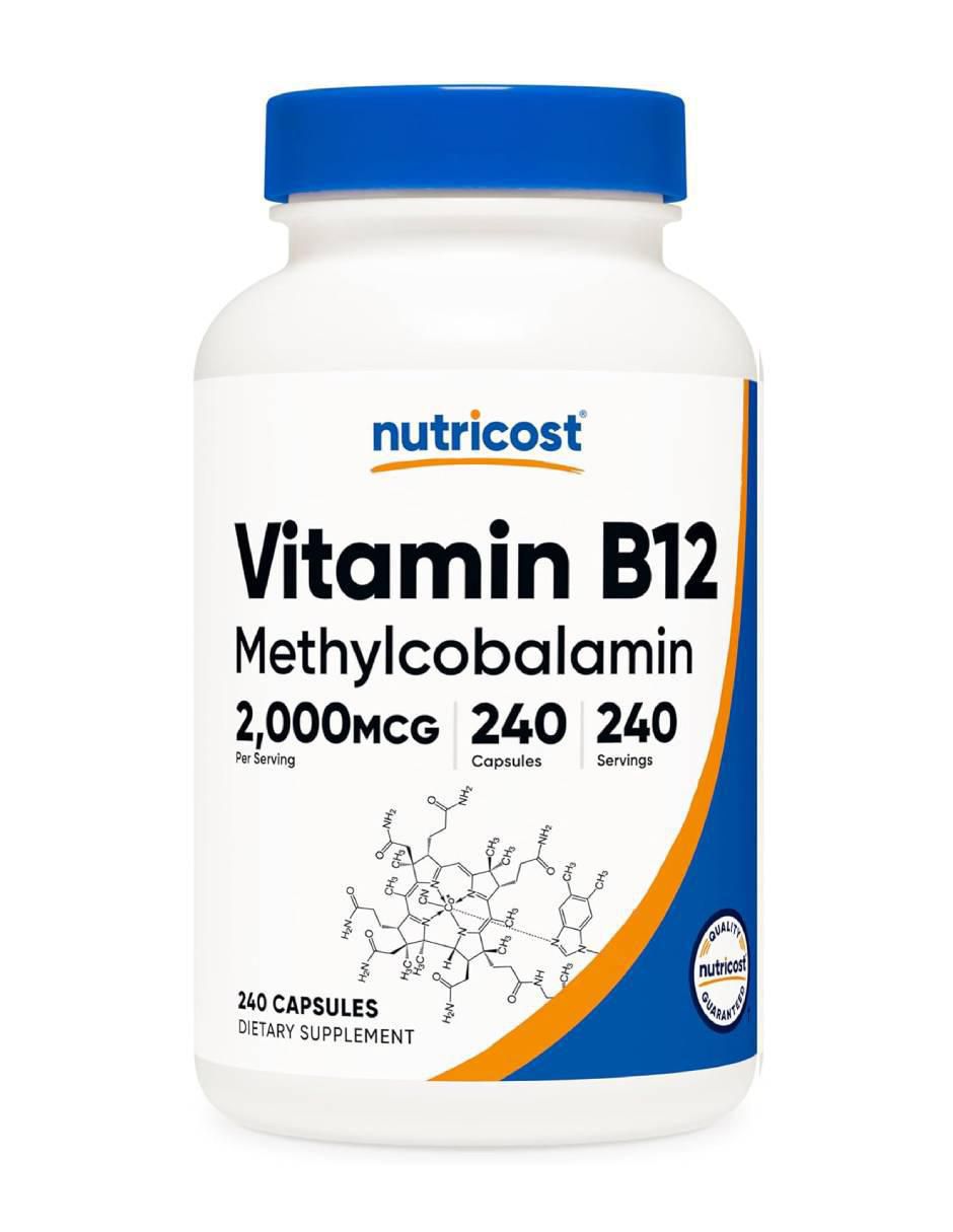 Vitamina B12 2000 mcg de 240 cápsulas