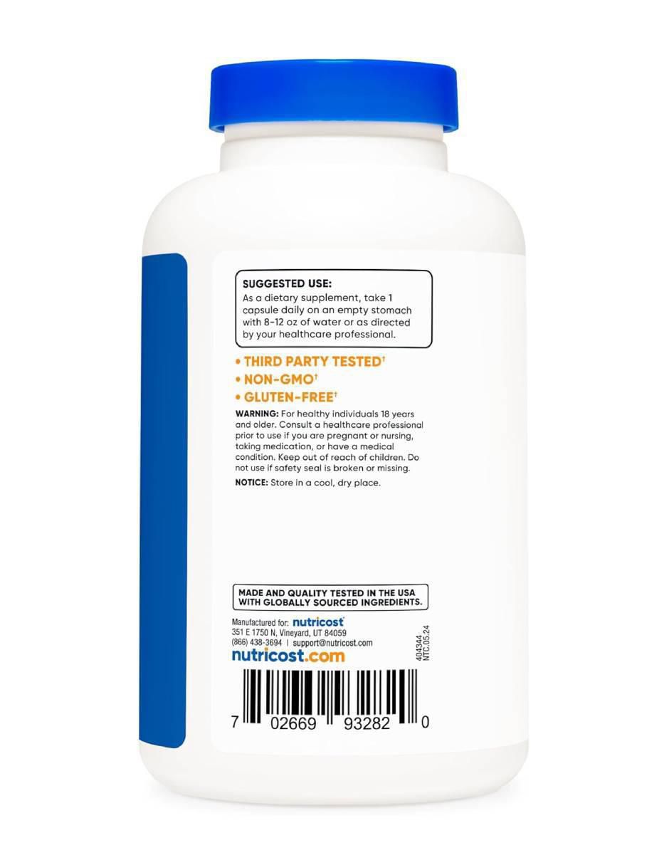 L-Glutamina 800 mg de 180 cápsulas 3