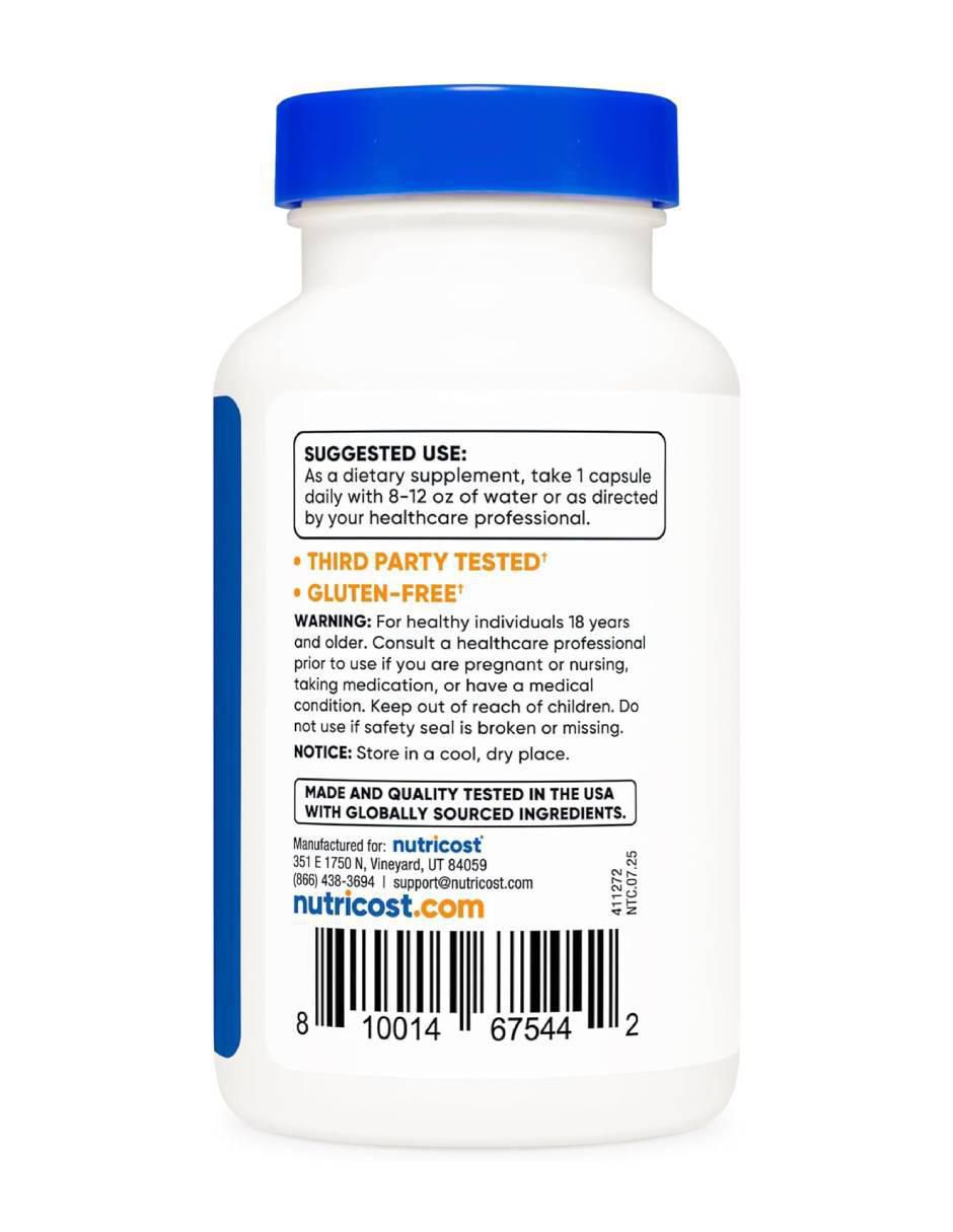 Vitamina B2 Riboflavina 400 mg de 120 cápsulas 3