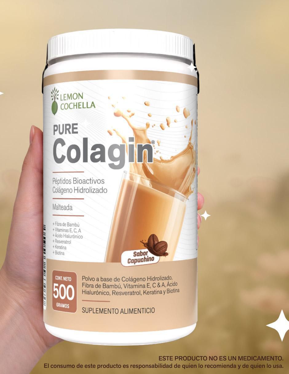 Pure Colagin sabor capuccino de 500 g 4