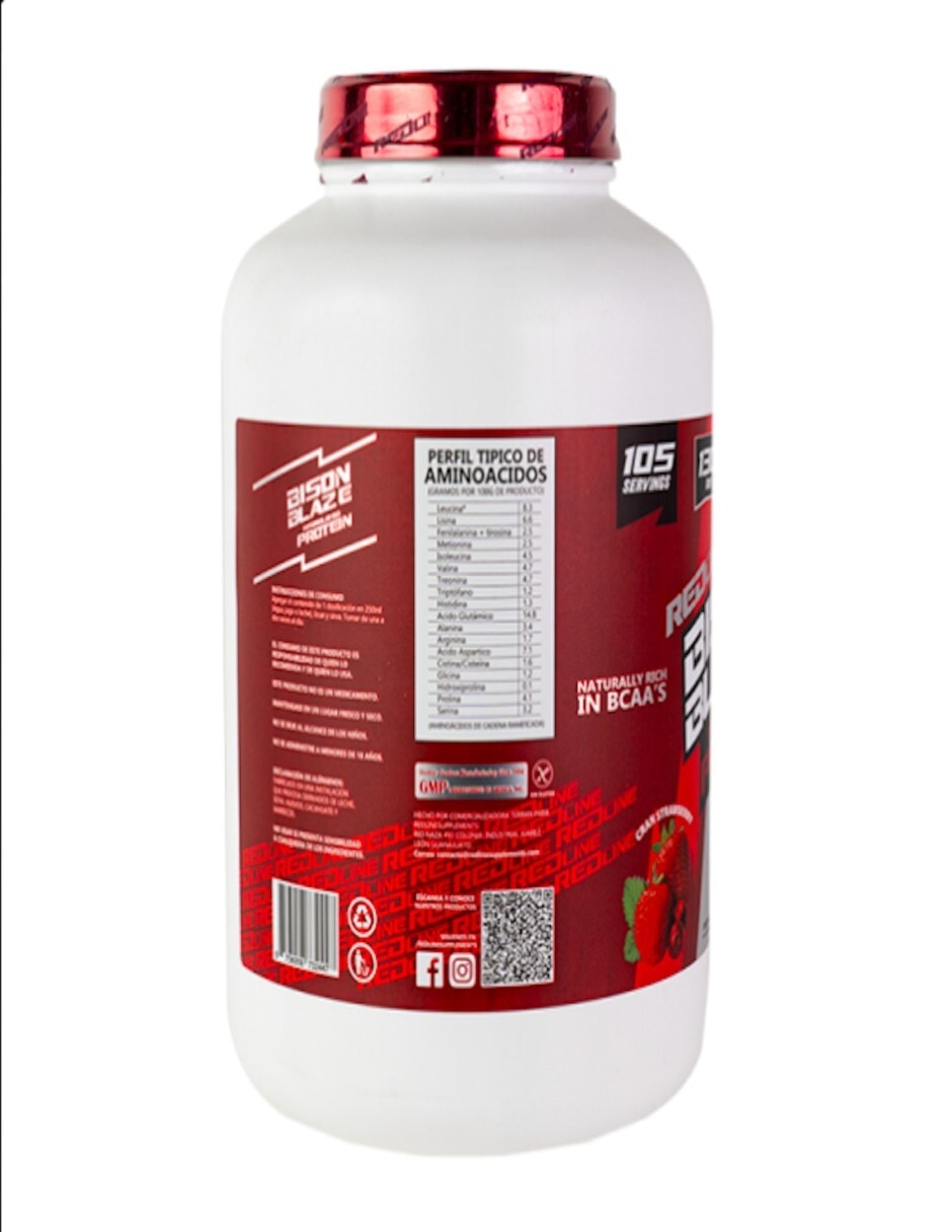 Proteina hidrolizada bison blaze sabor frutos rojos 2