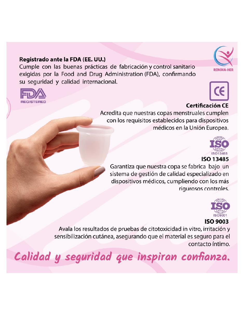 Kit copa menstrual con vaso esterilizador 3