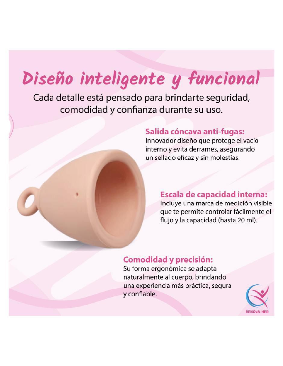 Kit copa menstrual con vaso esterilizador 5