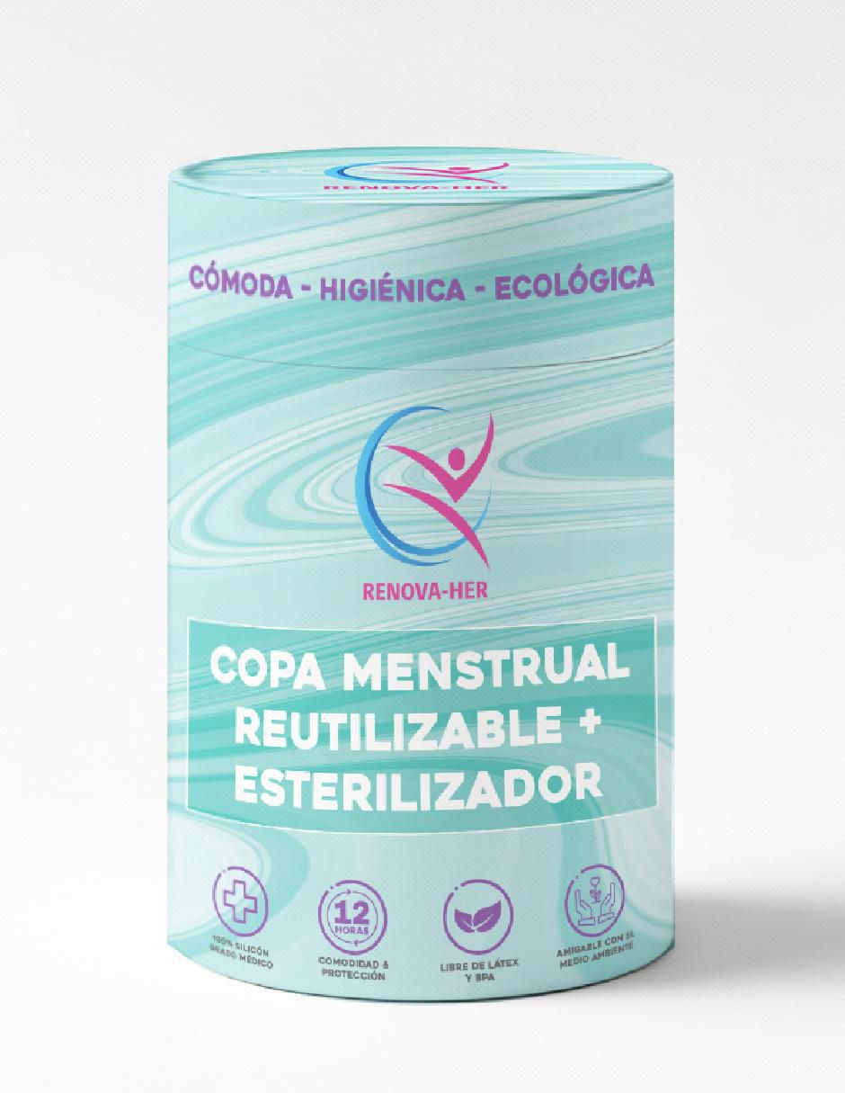 Kit copa menstrual con vaso esterilizador 6