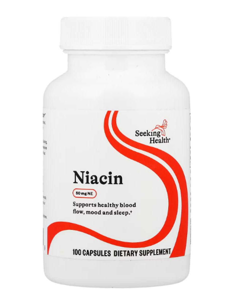 Niacina 50 mg NE con vitamina b3 de 100 cápsulas 1
