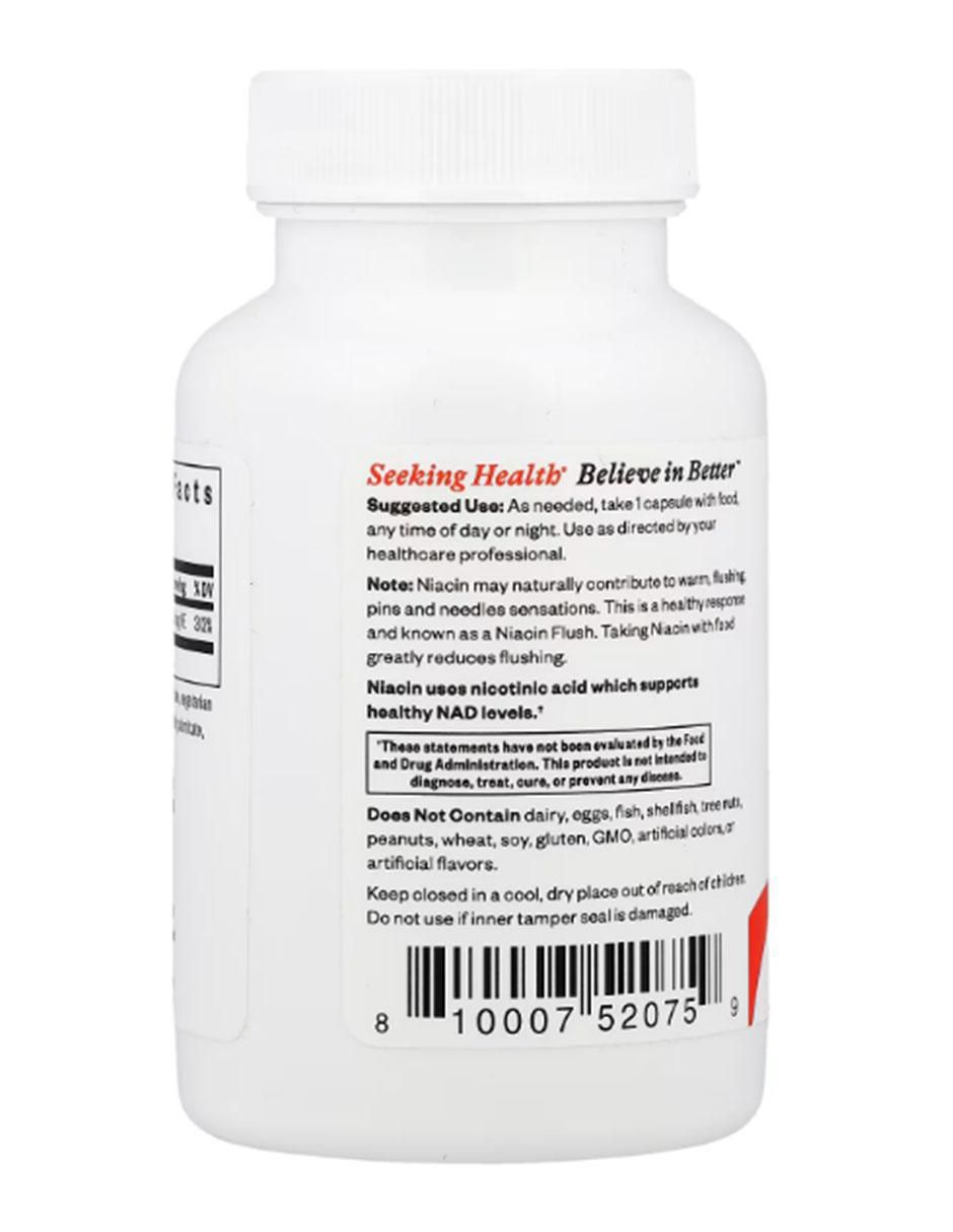 Niacina 50 mg NE con vitamina b3 de 100 cápsulas