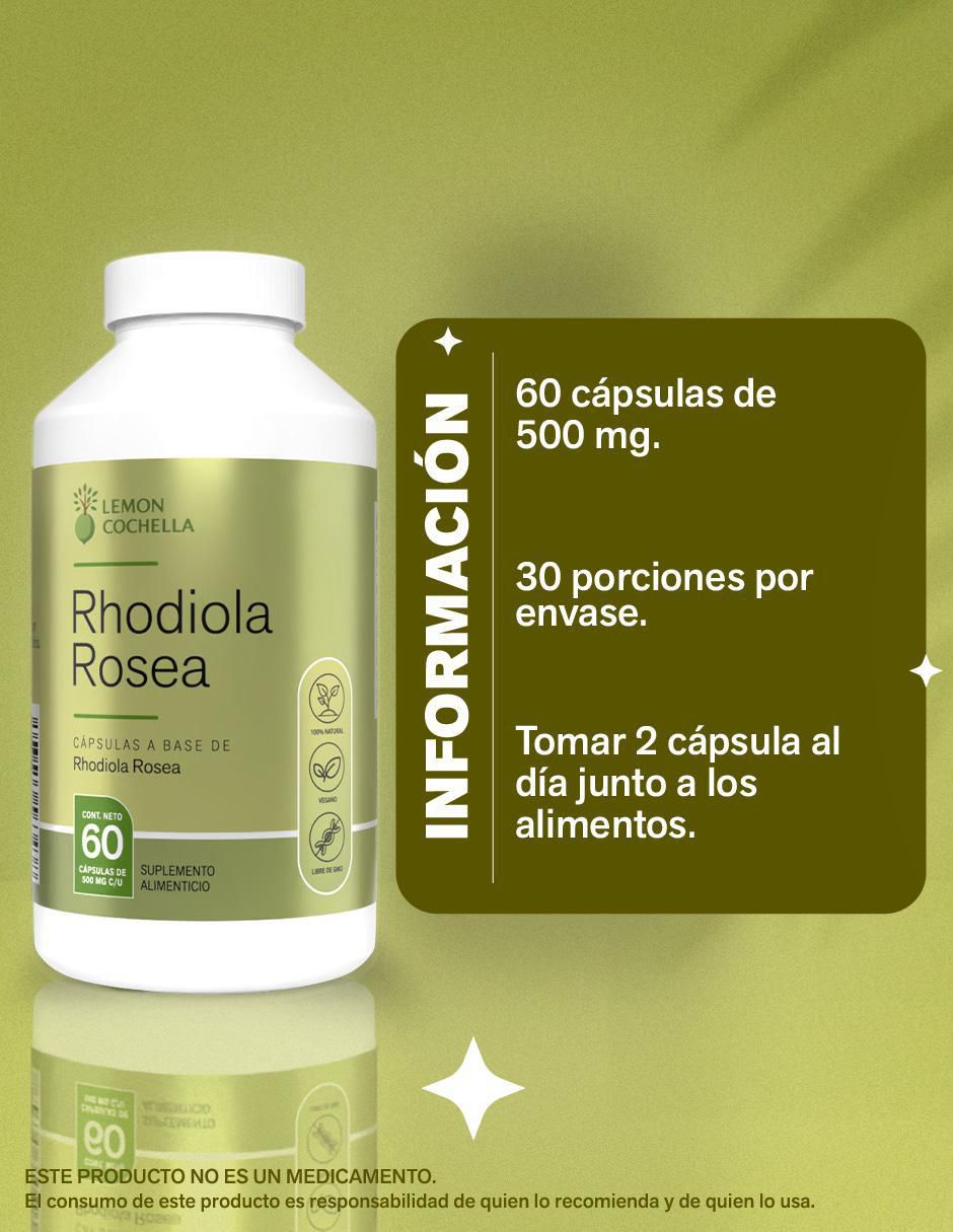 Rhodiola Rosea de 60 cápsulas 4