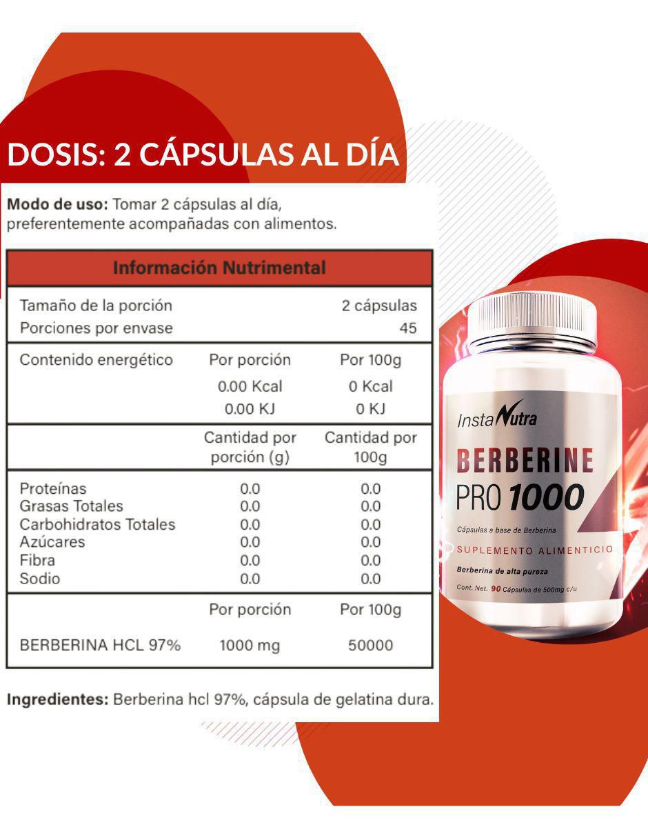 Berberine Pro de 90 cápsulas 4