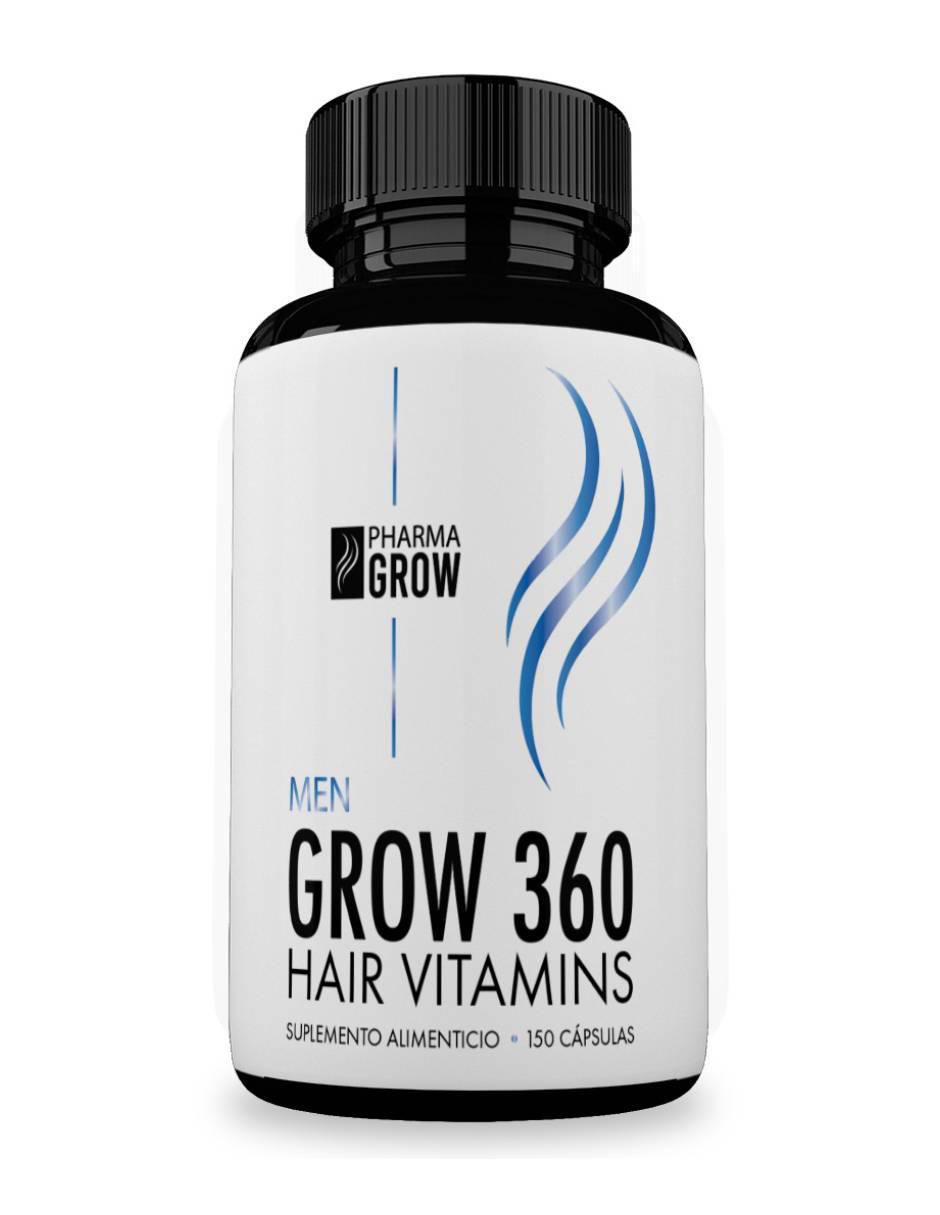Grow 360 Hair Vitamins Men multivitamínico de 150 cápsulas Grow 360 Hair Vitamins Men multivitamínico de 150 cápsulas