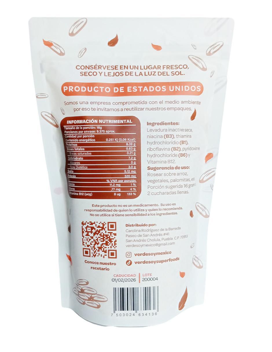 Levadura nutrimental suplemento alimenticio polvo 3