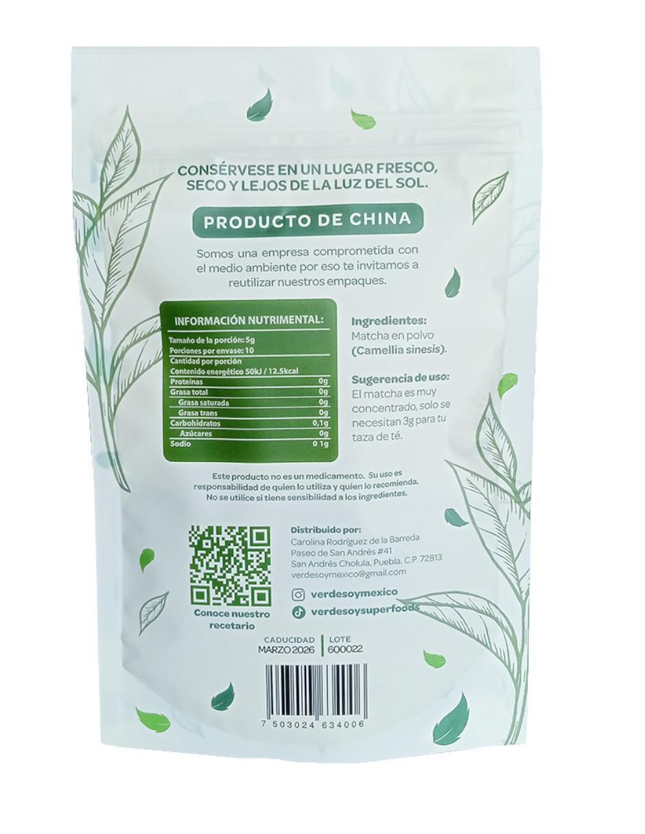 Matcha orgánica grado ceremonial antioxidante polvo 2
