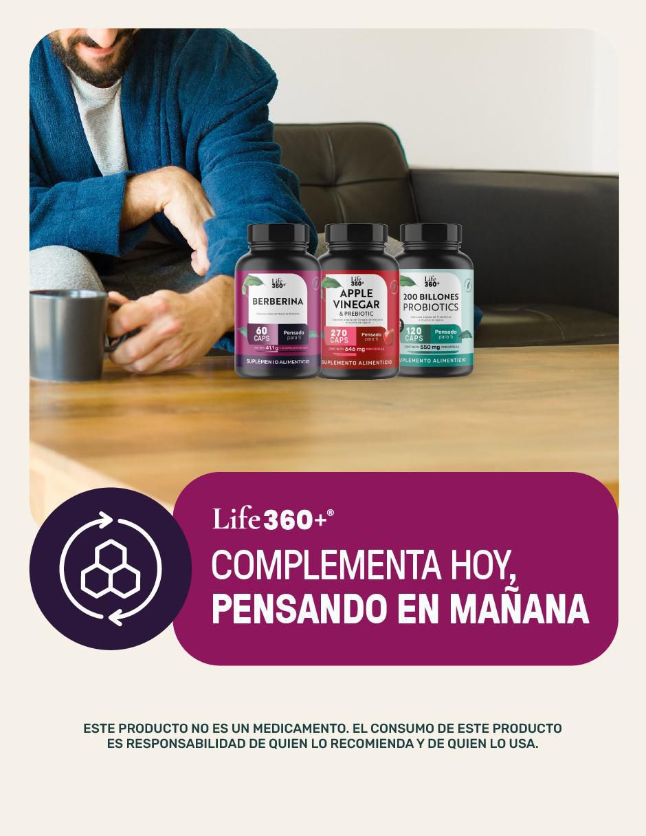 Suplemento alimenticio Life 360 + Berberina 8