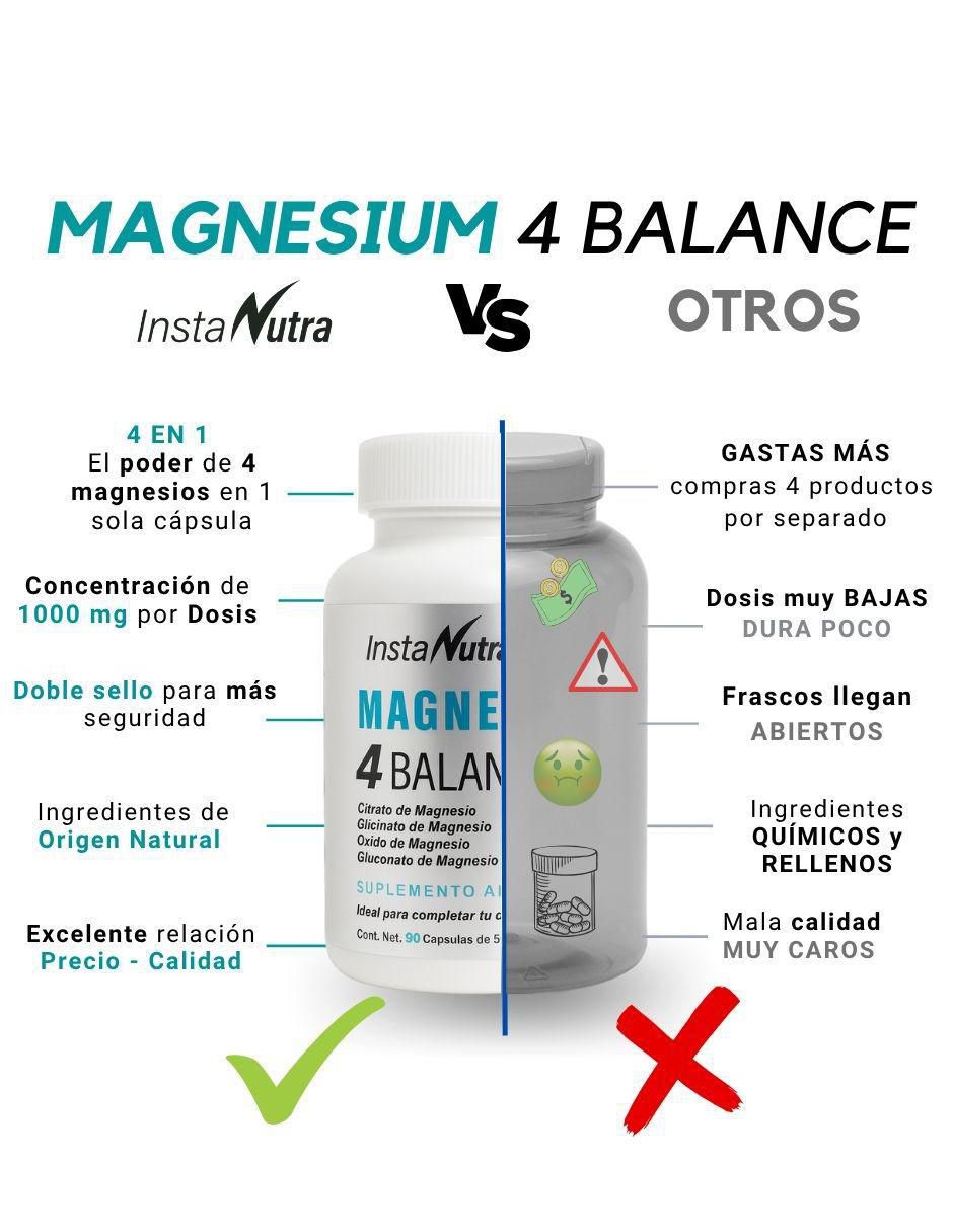 Magnesium 4 Balance de 90 cápsulas 3