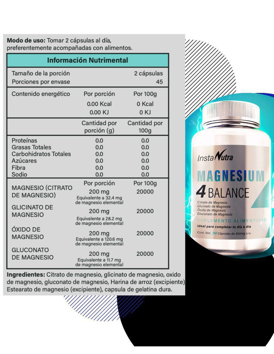 Magnesium 4 Balance de 90 cápsulas 5