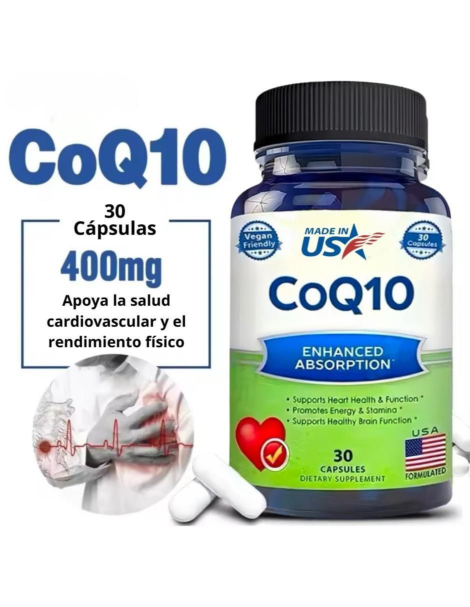 Coenzima Q10 suplemento alimenticio cápsulas 2