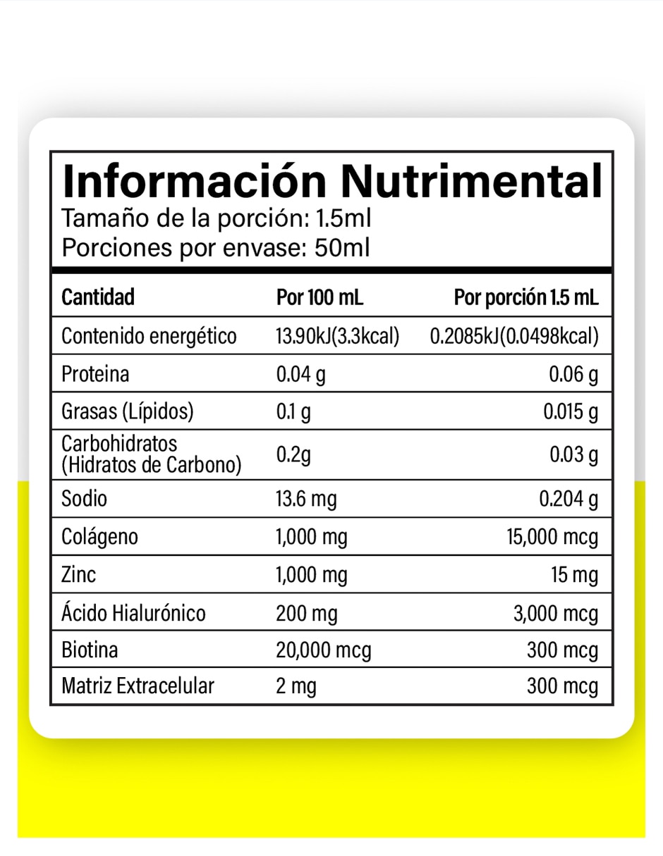 Colágeno líquido sublingüal de 50 ml 9