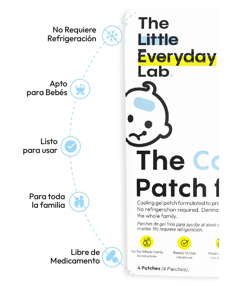 The cool-ing patch for kids de 4 parches 2