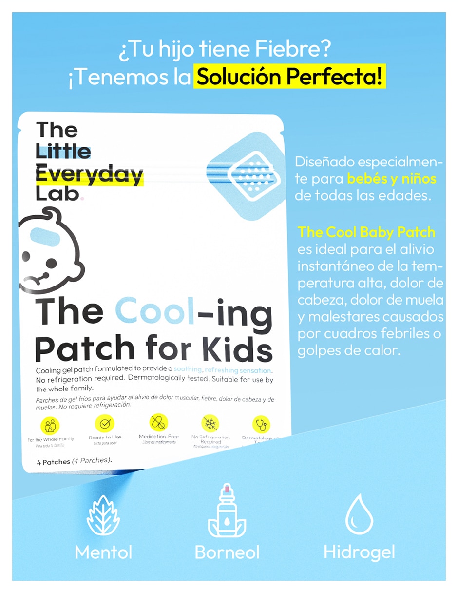 The cool-ing patch for kids de 4 parches 3