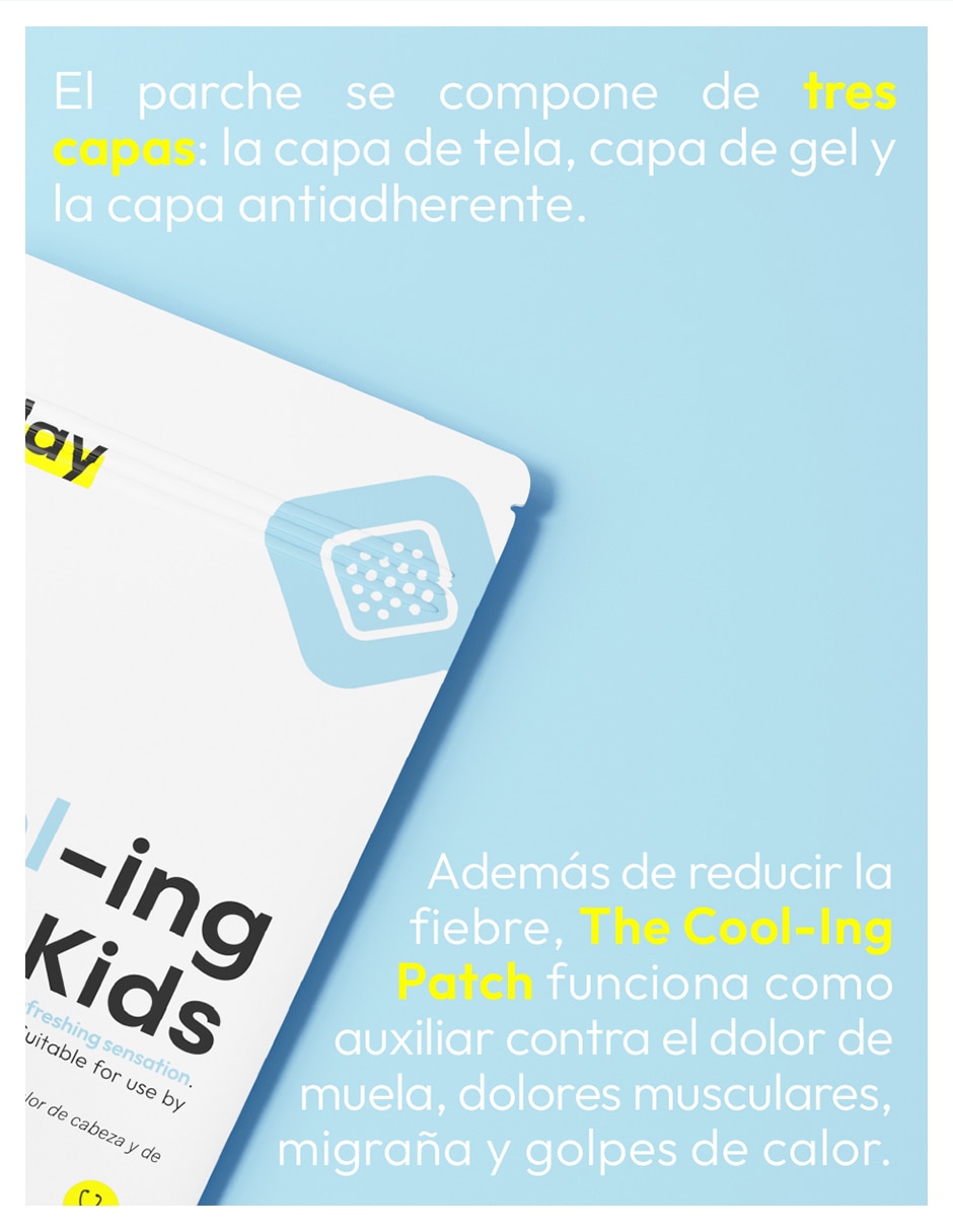 The cool-ing patch for kids de 4 parches 6