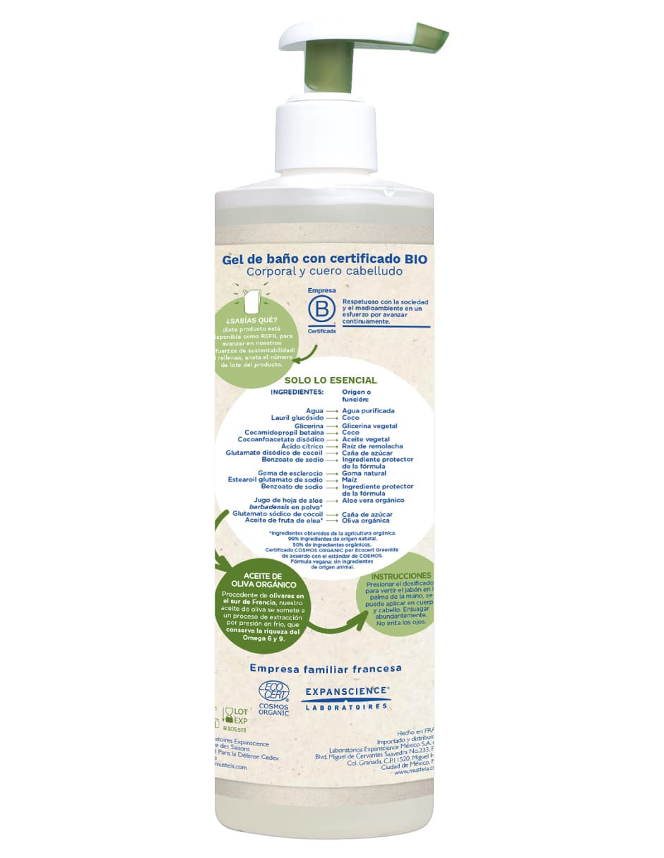 Gel corporal limpiador Gel de baño Bio 2