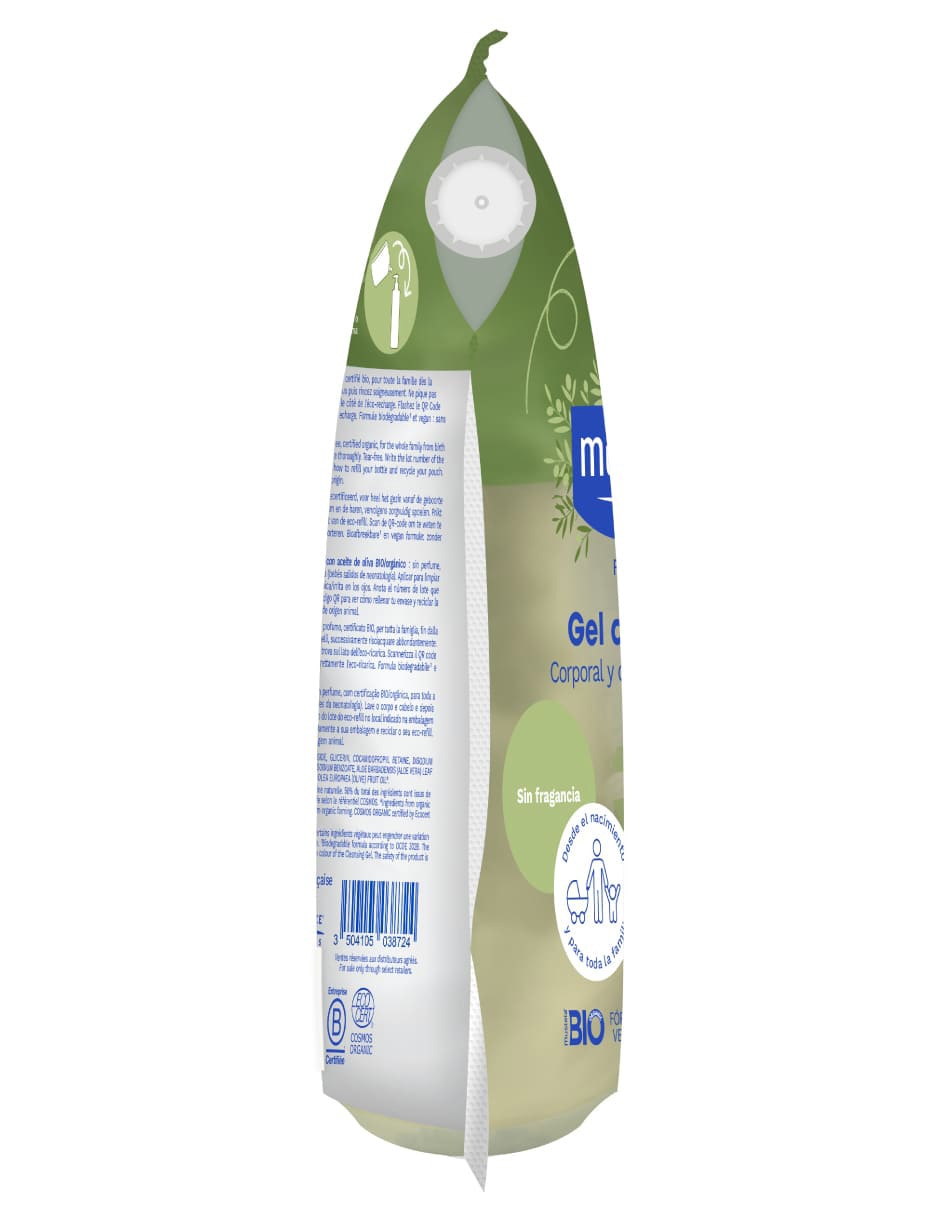 Gel corporal limpiador Gel de baño Eco Refill Bio 4