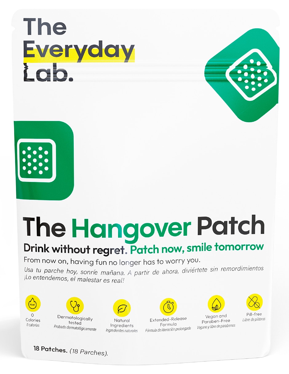Parches antiresaca con multivitamínico y antioxidante de 18 parches Parches antiresaca con multivitamínico y antioxidante de 18 parches