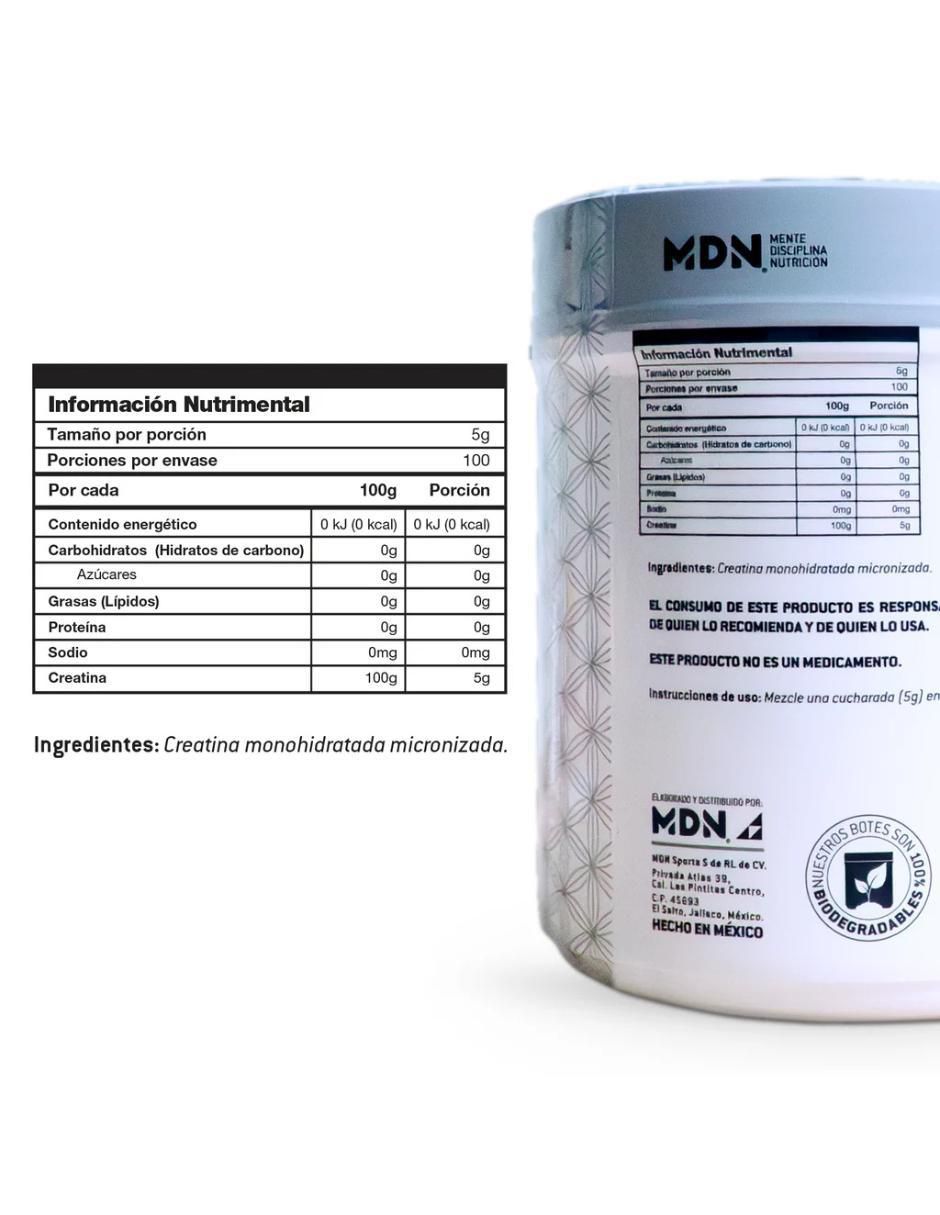 Creatina monohidratada sabor natural de 500 G 3