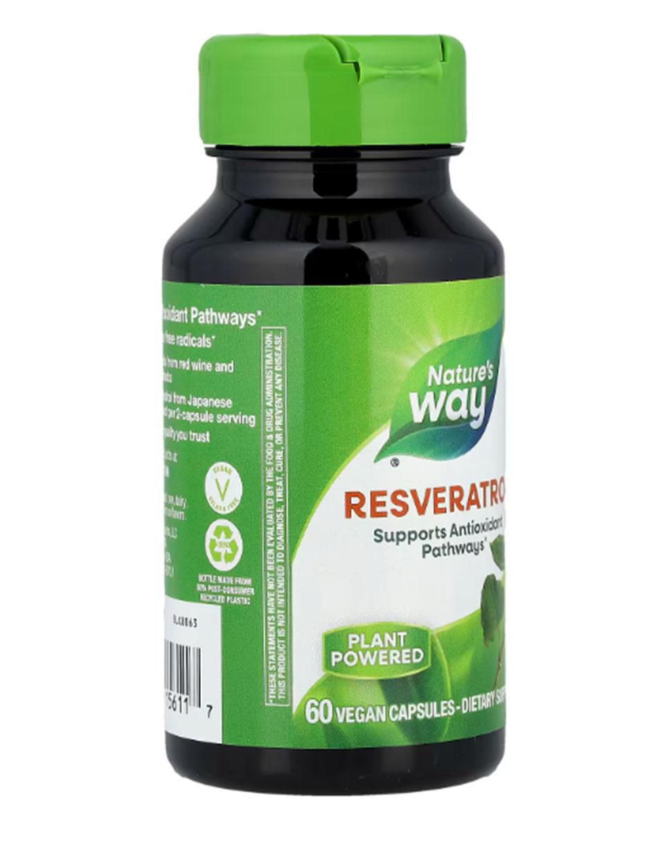 Suplemento alimenticio con resveratrol de 60 cápsulas 2