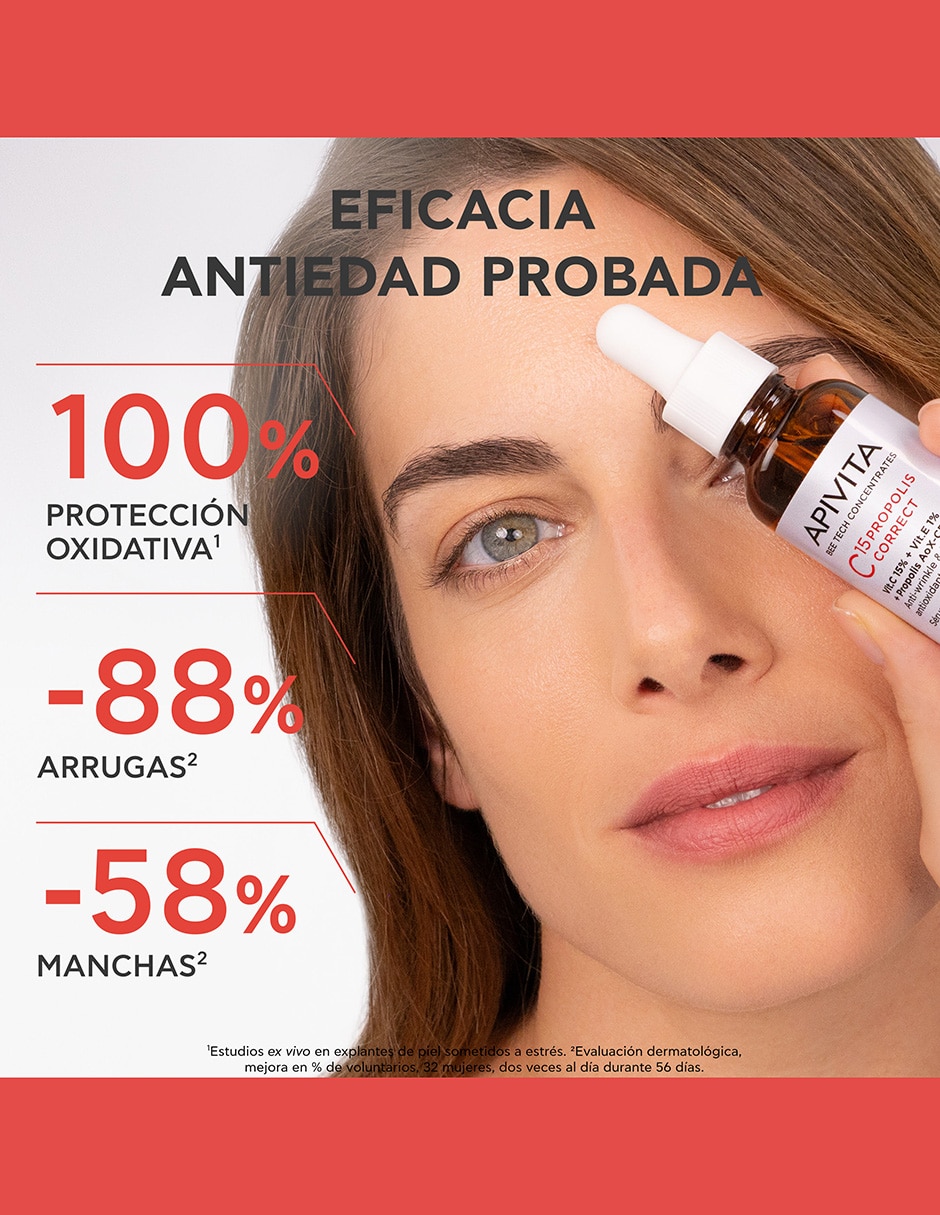 Sérum antioxidante facial Bee tech propolis correct de piel normal 4