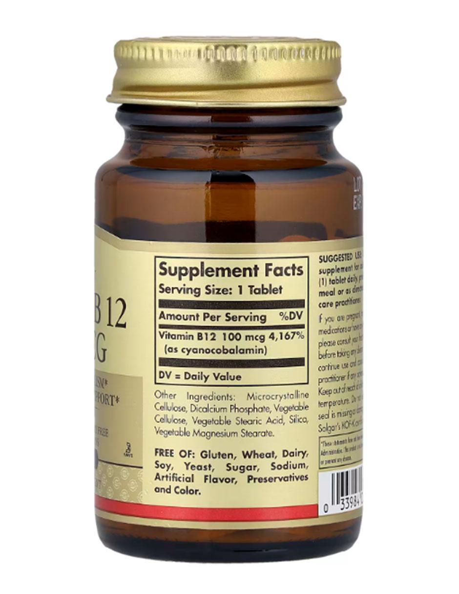 Vitamina B12 de 100 tabletas 2