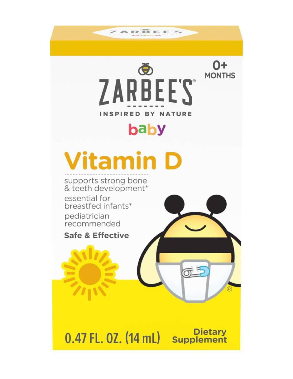 Zarbee’s Naturals Vitamina D para Bebés 14 ml Suplemento Infantil para desarrollo Óseo y Dental Zarbee’s Naturals Vitamina D para Bebés 14 ml Suplemento Infantil para desarrollo Óseo y Dental