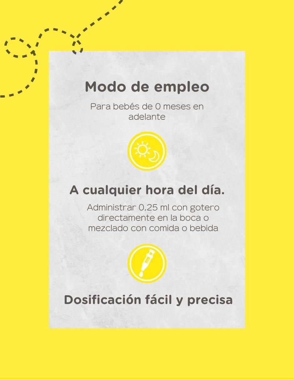 Zarbee’s Naturals Vitamina D para Bebés 14 ml Suplemento Infantil para desarrollo Óseo y Dental 3