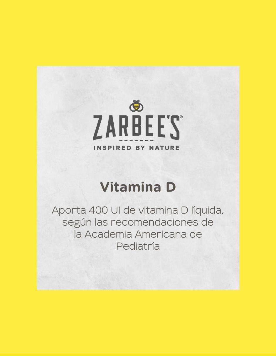 Zarbee’s Naturals Vitamina D para Bebés 14 ml Suplemento Infantil para desarrollo Óseo y Dental 4