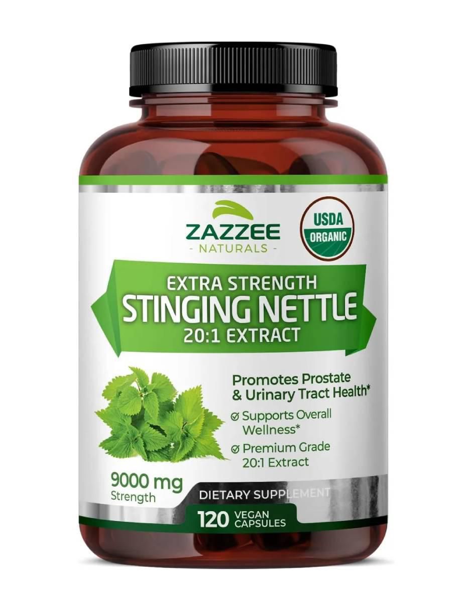 naturals ortiga 9000 mg suplemento apoyo prostático, articular e inmunológico Zazzee con extracto de ortiga de 120 cápsulas naturals ortiga 9000 mg suplemento apoyo prostático, articular e inmunológico Zazzee con extracto de ortiga de 120 cápsulas