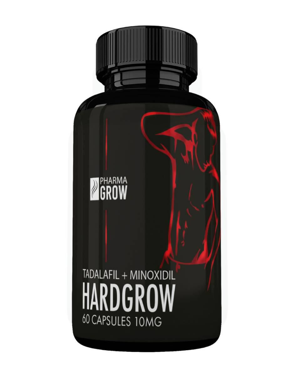 Hardgrow Tadalafil y Minoxidil 60 cápsulas para vitalidad y crecimiento capilar