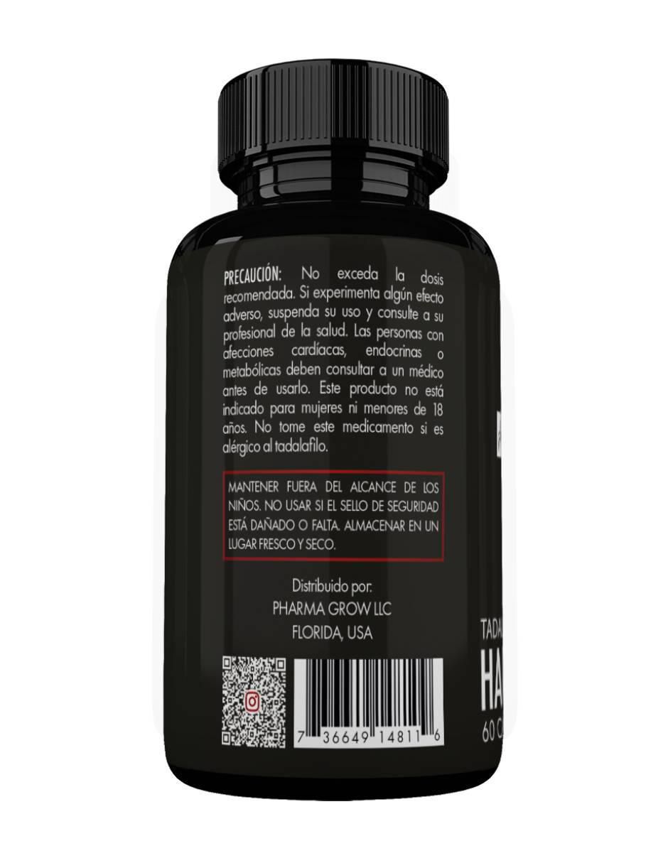 Hardgrow Tadalafil y Minoxidil 60 cápsulas para vitalidad y crecimiento capilar 2