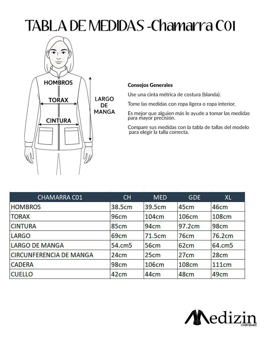 Chamarra quirúrgica estilo ajustado para mujer 4