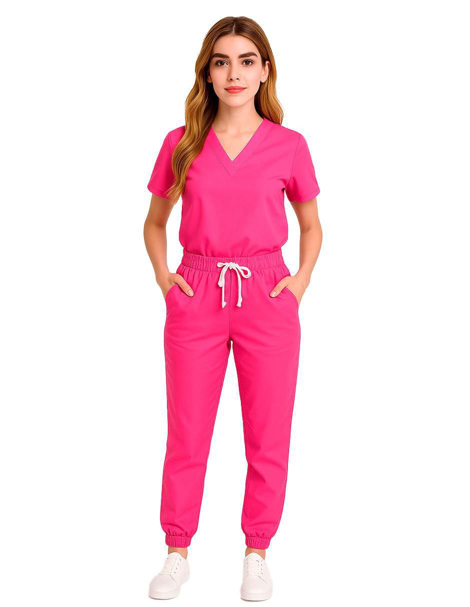 Pijama quirúrgica estilo relajado para mujer 2