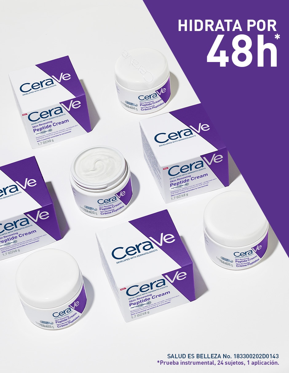 Crema facial recomendada para prevenir signos de la edad de noche Péptidos Skin Renewing todo tipo de piel 6