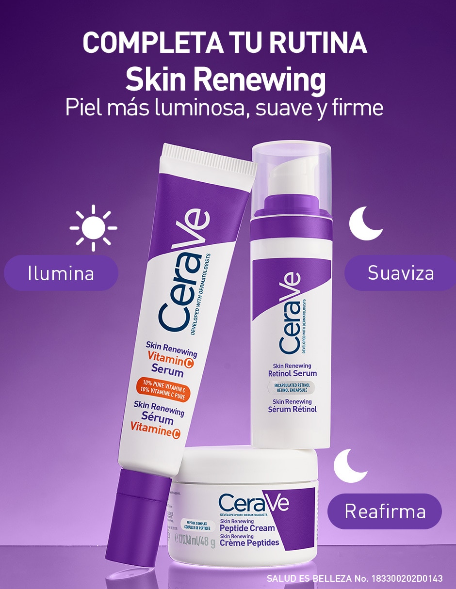 Crema facial recomendada para prevenir signos de la edad de noche Péptidos Skin Renewing todo tipo de piel 8